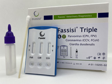 Fassisi Triple (виявлення антигенів Parvovirus, Coronavirus, Giardia duodenalis)